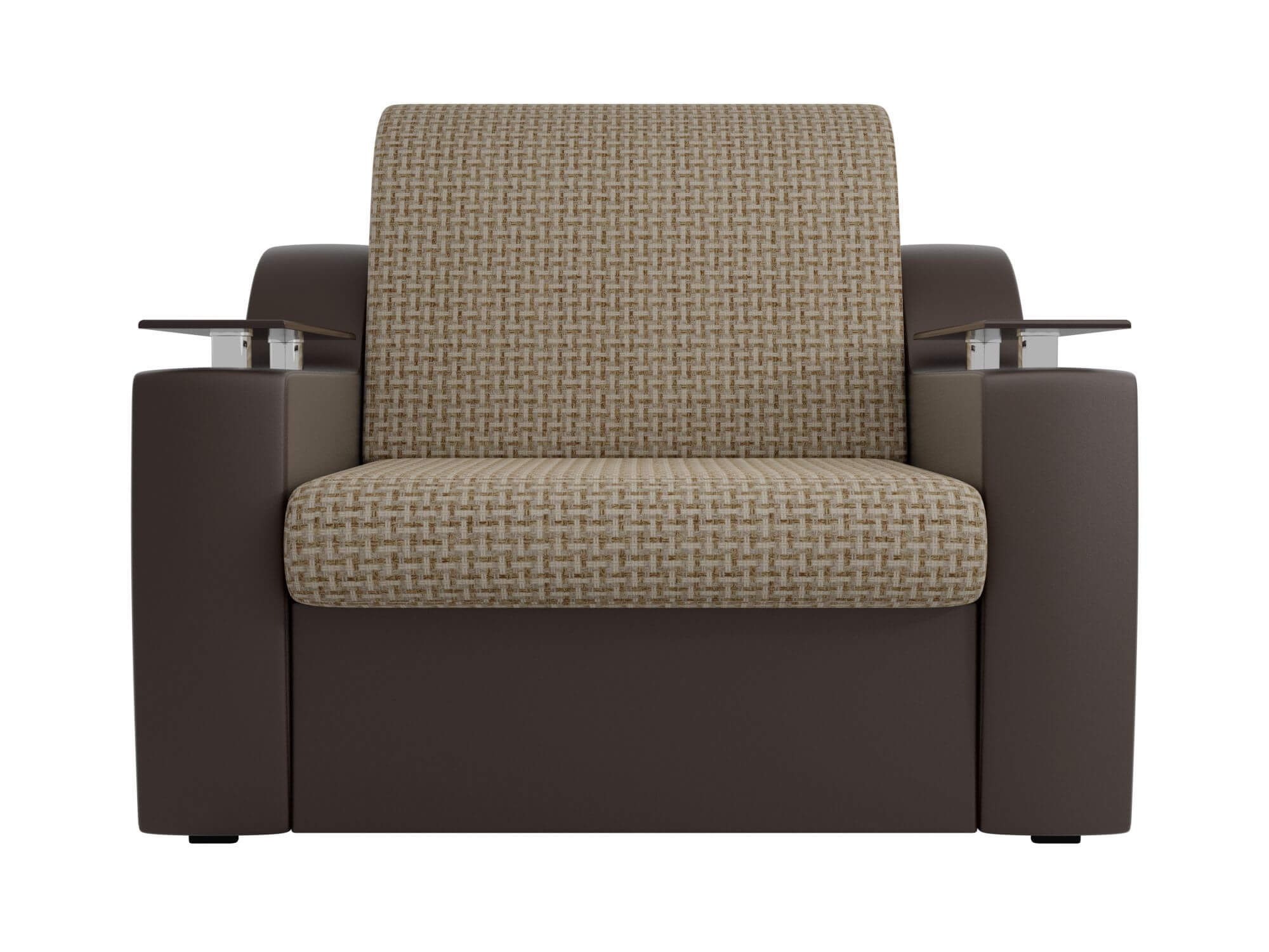 Кресло-кровать Сенатор корфу 02 эко кожа коричневый 602