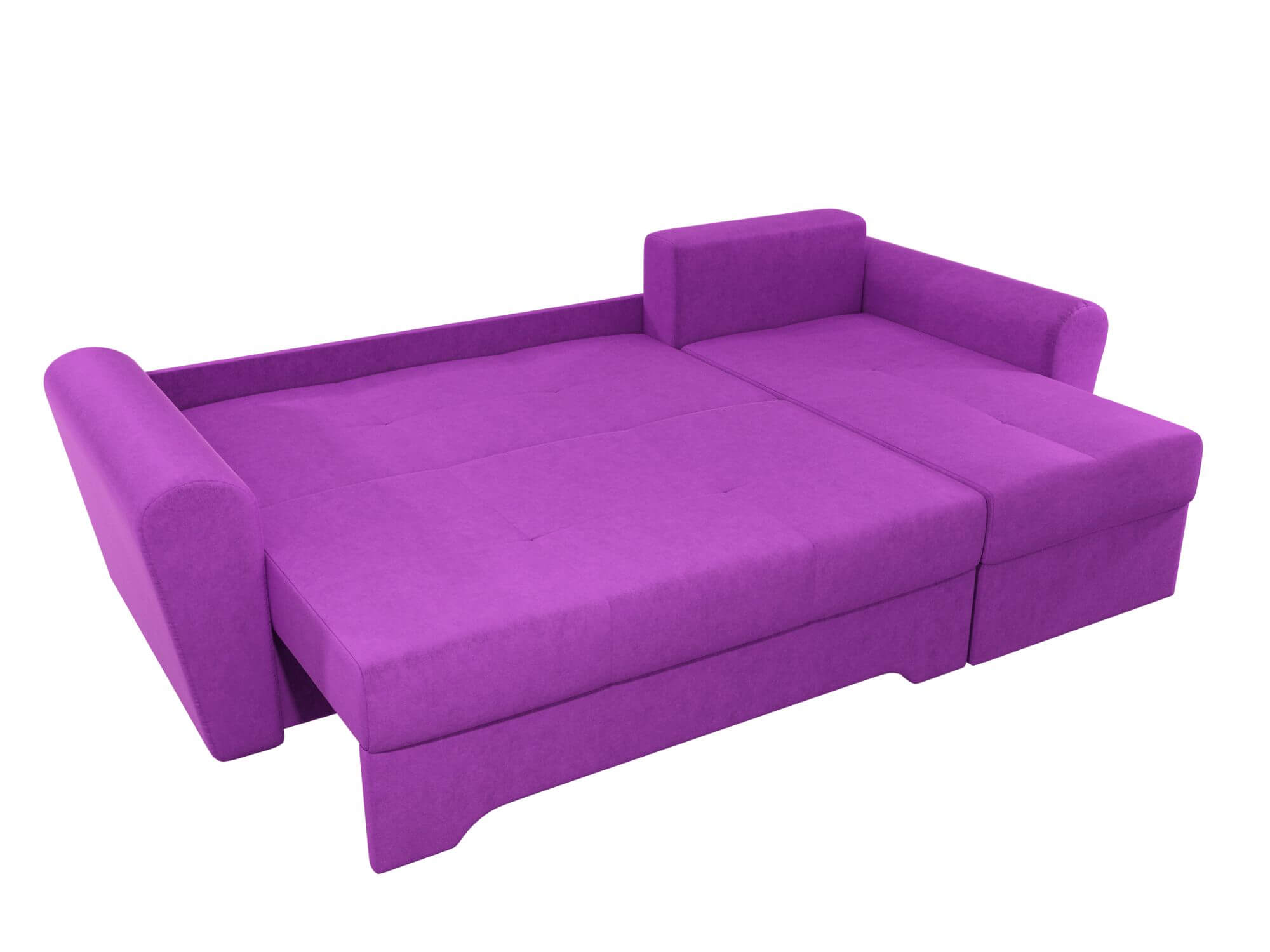 Угловой диван фиолетовый с подушками