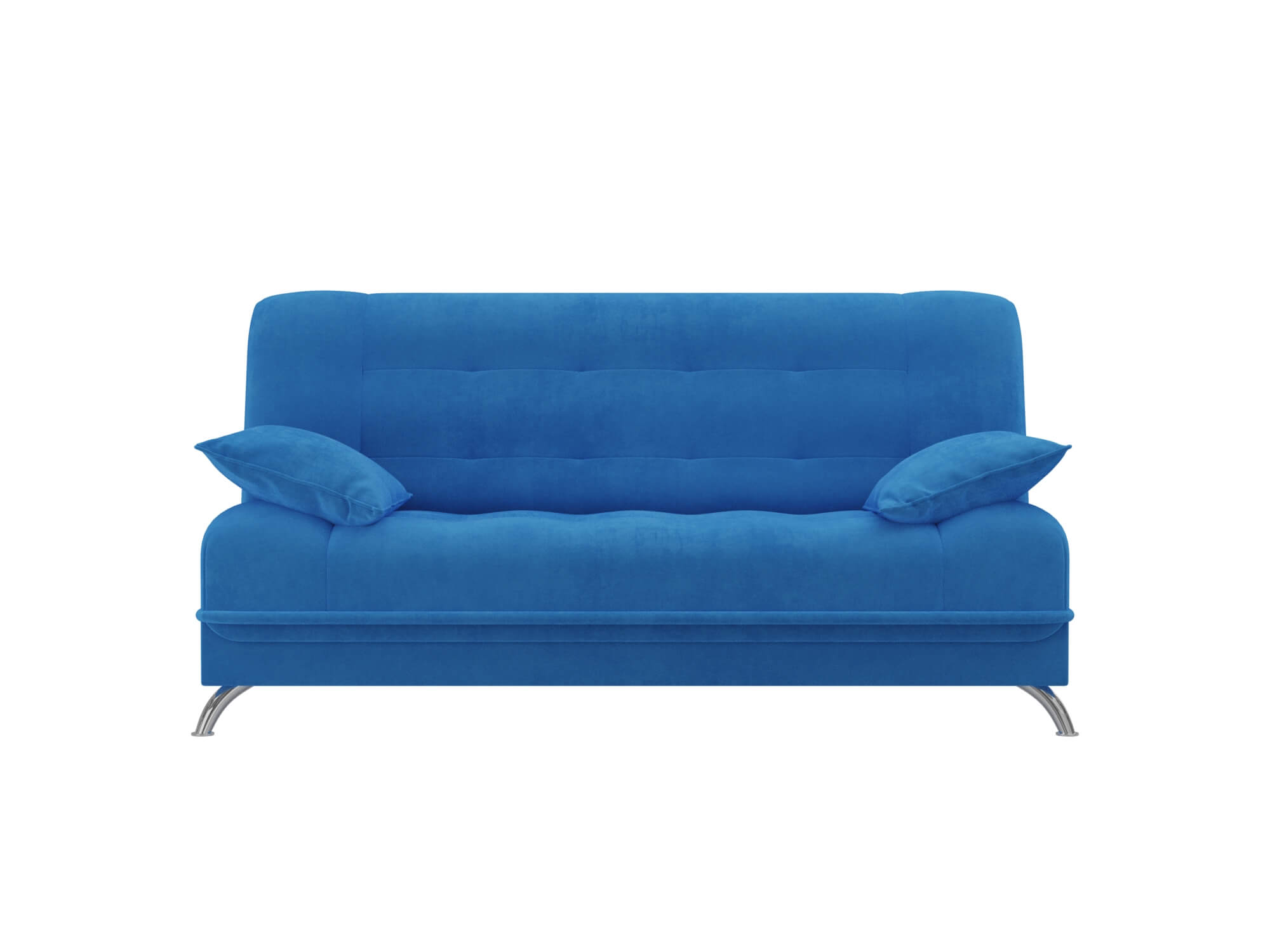 Прямой диван Анна велюр голубой1