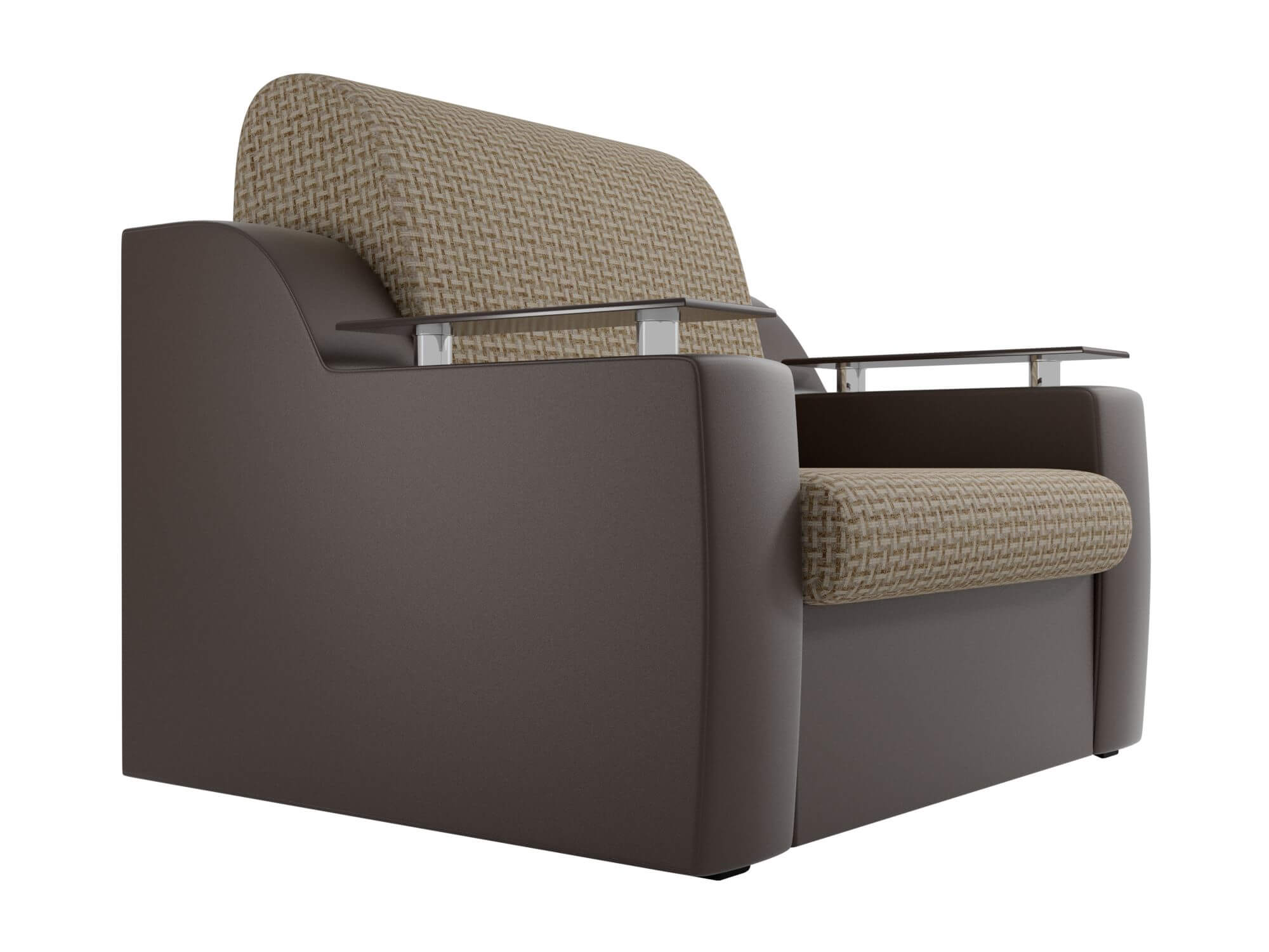 Кресло-кровать Сенатор корфу 02 эко кожа коричневый 603