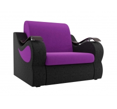 Кресло Меркурий вельвет фиолетовый черный 60