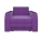 Кресло Атланта вельвет фиолетовый