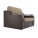 Кресло-кровать Сенатор рогожка бежевый эко кожа коричневый 60