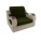 Кресло Меркурий вельвет зеленый бежевый 60