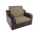 Кресло-кровать Сенатор корфу 02 эко кожа коричневый 60