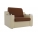 Кресло-кровать Сенатор рогожка коричневый  бежевый 60
