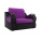 Кресло Меркурий вельвет фиолетовый черный 80